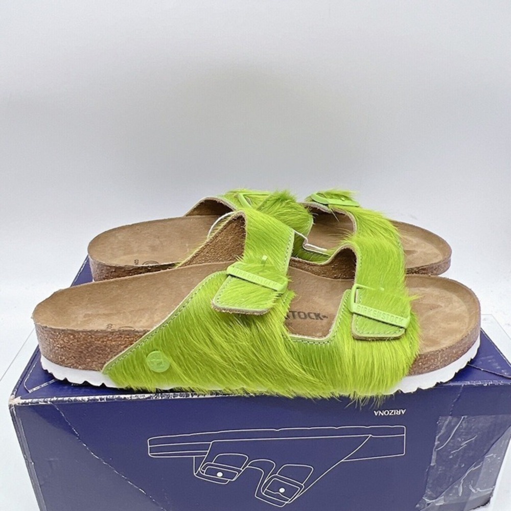 Birkenstock Concepts Arizona Men's Sandals Flats Slides Lime Green EU 43 US 10 - Picture 5 of 11